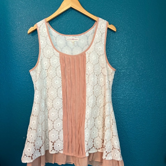 Altar'd State Sleeveless Boho lace top - Picture 1 of 3